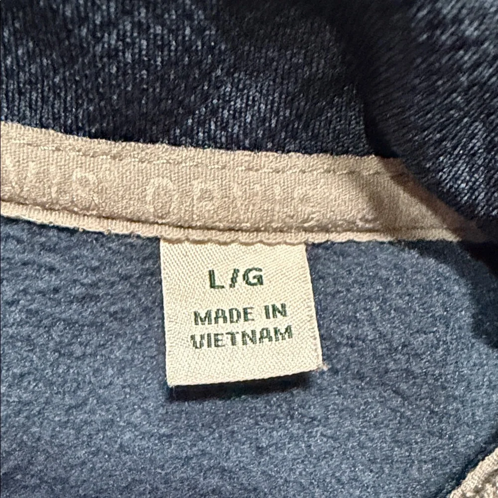 Orvis Men’s Large Blue Gray Full Zip Performance Fleece Jacket Zippered Pockets